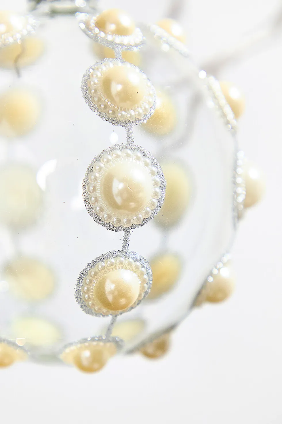 4" Glass Pearl Ornament