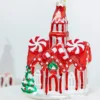 5" Glass Peppermint Church Ornament
