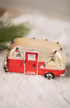 Glass Red/Green Camper Décor
