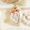 5” Glass & Sequins Holy Family Ornament