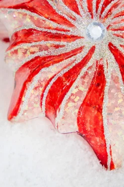 5" Glass Starburst with Jewel Ornament