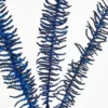 35" Glitter Fern Spray - Midnight Blue