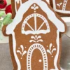 8" Glitter Gingerbread House Ornament