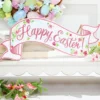 15” Glitter Happy Easter Banner Sign