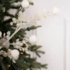 25” Glitter Sequin Sweetgum Ball Leaf Spray