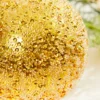 4" Gold Beaded Metallic Ball Ornament