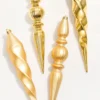 12" Gold Finial Boxed - Set of 4