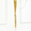 10" Gold Icicle Glass Ornament
