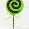 17" Green Glitter Lollipop Pick