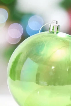 4" Green Iridescent Ball Ornament