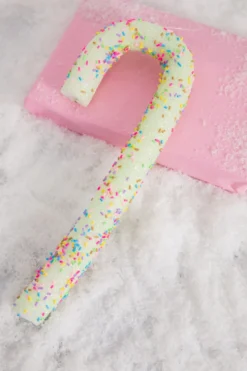 10” Green Sprinkle Candy Cane