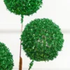 18" Green Tinsel Ball Pick