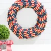 20"H Americana Fabric Wreath