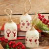 8" Holiday Bell Ceramic Ornament