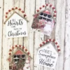 7.5”H Snowman Wall Hanging with Beaded Hanger