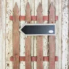 21”H x 32”W Wood Chalkboard Arrow Fence