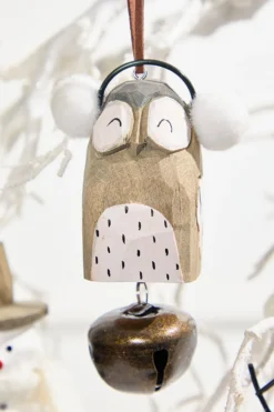 Icon with Bell Wood Ornament