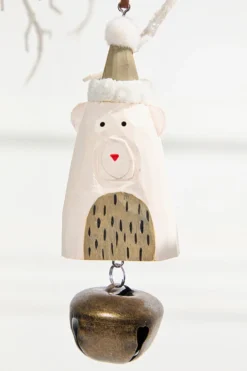 Icon with Bell Wood Ornament