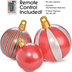 Inflatable Christmas Ornaments - Set of 3