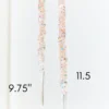11.5" Iridescent Glass Icicle Ornament