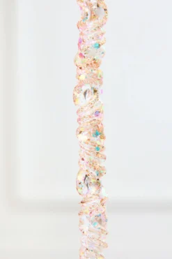 11.5" Iridescent Glass Icicle Ornament
