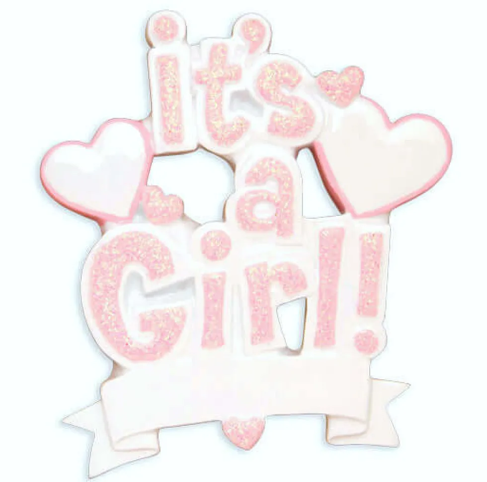 It’s A Girl - Customizable Ornament