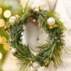 23” Ivory Santa with Wreath & Ornaments Figure