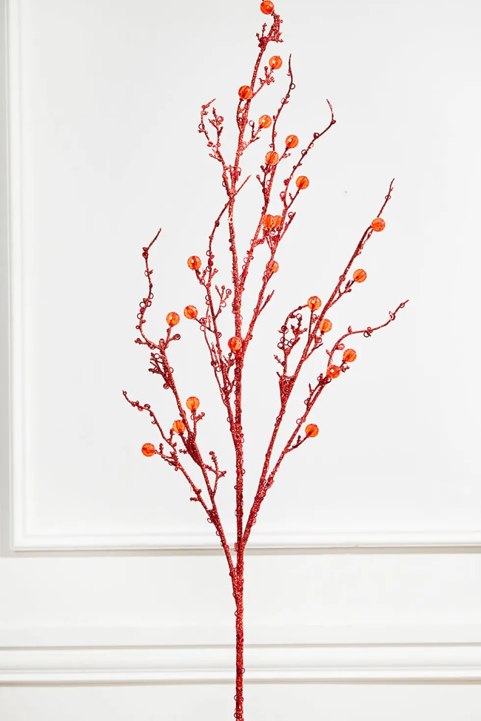 42” Jeweled Bead Branch Spray - Red