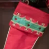 25” Jeweled Trim Velvet Stocking