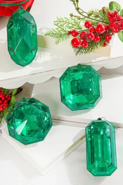 4"-5" Jewel Ornament - Green