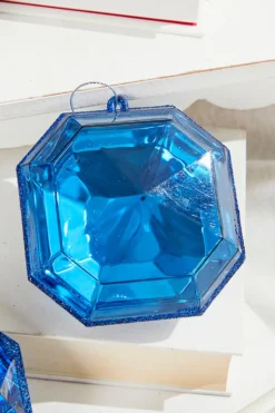 4"-5" Jewel Ornament - Sapphire