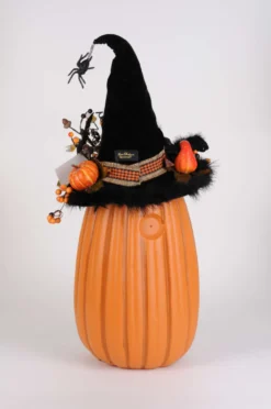 31" Karen Didion Lighted Tall Fiber Optic Pumpkin