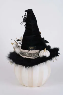 Karen Didion White Fiber Optic Pumpkin
