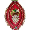 8" King's Jewel Finial Ornament, Raspberry Shiny - Mark Roberts