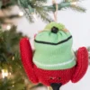 8.5" Knit Red Bird Ornament