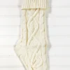 Knitted Christmas Stockings - Ivory