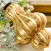 6" Large Matte Gold Turban Ornament