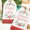 10" Large Tag Shape Holly Ornament