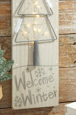 24” LED Holiday Tree Wall Decor