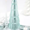 15" Light Blue Mercury Glass Tabletop Tree
