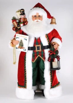 36" Lighted Christmas Stories Santa