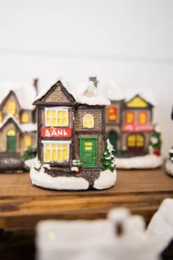 Lighted Holiday House with Battery Powered LEDs