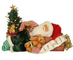 Lighted Napping Santa