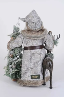 Lighted Snow Covered Wilderness Santa
