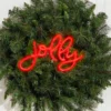 14" Lit Neon Jolly Sign