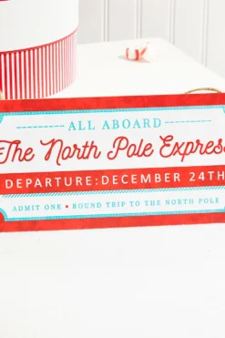 12.5"L x 6"H The North Pole Express