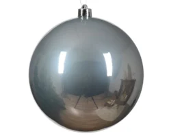 5.5" Marble Gray Shatterproof Ornament