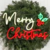 15.7" Merry Christmas Lit Neon Sign