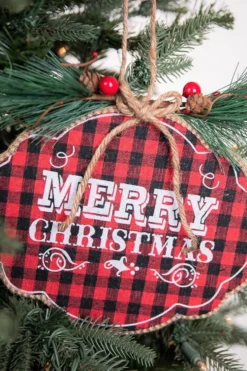 10” Merry Christmas Ornament