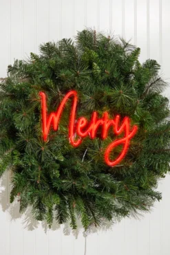 13.8" Merry Lit Neon Sign
